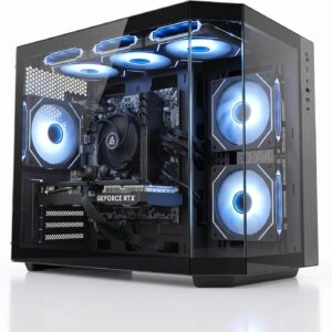 ionz Gaming PC - AMD Ryzen 5 5500, Nvidia RTX 3050, 16GB RAM, 1TB NVMe SSD, Windows 11, 500W 80+ PSU, WiFi, (Apex, Black)